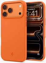 Silikoninis dėklas iPhone 17 Pro su MagSafe — Spigen (oranžinis)