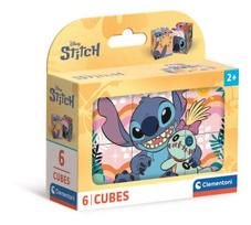 Galvosūkio kubeliai Clementoni 40905 Disney Stitch 6 kubelių 2+ metų vaikams