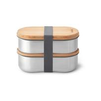 Padalintas pietų dėžutė 2x dėžės Bento – Black + Blum