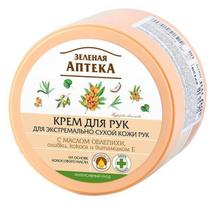 Rankų kremas Green Pharmacy su šaltalankių aliejumi labai sausai odai 300 ml