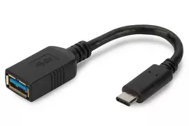 Assmann Electronic DIGITUS USB Type-C adapterio laidas OTG tipas C - A M/F 0 15m Super Speed bl
