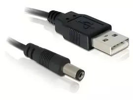 Delock Kabelis USB Power > DC 5,5 x 2,1 mm Stecker 1,0 m