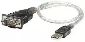 StarTech Manhattan 205153 kabelių sąsaja / invertavimo adapteris USB A Serial/COM/RS232/DB9 Juoda, Permatomas