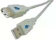 MicroConnect Kabelis DELTACO USB 2.0 ilgintuvas, 5.0m, baltas-juodas / USB2-14