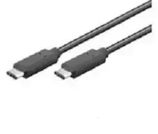 USB kabelis MicroConnect USB-C - USB-C 0,5 m Juodas (USB3.1CC0.5)