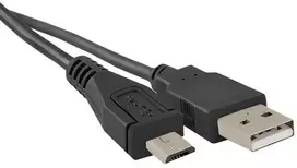 Qoltec USB laidas USB-A – microUSB 0,25 m juodas (50494)