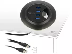 Delock HUB USB 3.0 stalo šakotuvas 60 mm 4 x USB 3.0 prievadai Delock