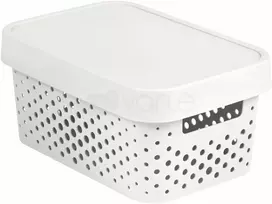 Daiktadėžė CURVER, 4,5 l, balta, 27×19×12 cm