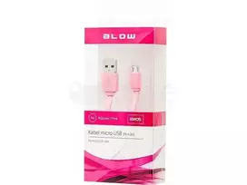 Blow USB A - micro B jungtis 1.0 m rožinė