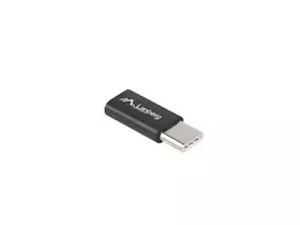 LANBERG AD-UC-UM-02 adapteris USB TYPE-C M -MICRO-B F 2.0 Juodas