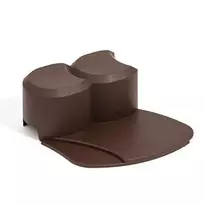 Prosperplast Vejos ribojimo komplektas L310cm H7cm plastikinis/tamsiai rudas