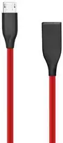 Extra Digital Silikoninis kabelis USB-Micro USB (raudonas,1m)
