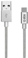 Type-C Įkrovimo 1.5m Laidas SBS Sidabrinis