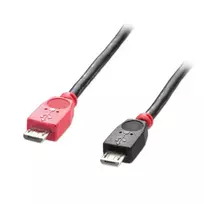 USB Kabelis - LINDY 2m Micro-B OTG Laidas, 480Mbps, PVC Korpus