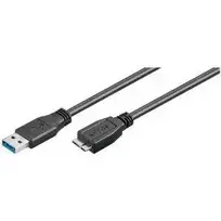 USB kabelis MicroConnect USB-A - mikroUSB 0, 5 m Juoda (USB3.0AB05MICRO)
