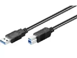 USB kabelis MicroConnect USB-A - USB-B 5 m Juodas (USB3.0AB5B)
