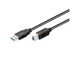 USB kabelis MicroConnect USB-A - USB-B 1,8 m Juodas (USB3.0AB2B)