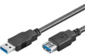USB kabelis MicroConnect USB-A - USB-A 5 m Juodas (USB3.0AAF5B)