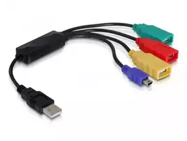 HUB USB Delock 3x USB-A 2.0 (61724)