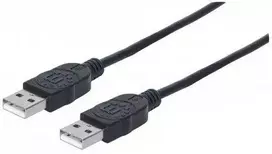 StarTech Manheteno didelės spartos USB A kabelis, USB 2.0, A tipo vyris – A tipo vyriškis, 480Mbps, 1 m (3 pėdos), Juodas, 353892