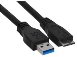 USB kabelis InLine USB-A - mikro-B 5 m juoda (35450)