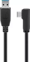 USB kabelis MicroConnect USB-A - USB-C 2 m Juodas (USB3.1CA2A)