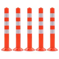 Eismo reguliavimo stulpeliai, 5vnt., plastikas, 75cm