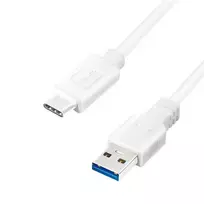 LOGILINK CU0173 LOGILINK - USB 3.2 Gen1x1 laidas, USB-A kištukas iki USB-C kištukas, baltas, 0,5 m