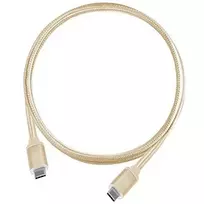 USB kabelis SilverStone USB-C - USB-C 1 m aukso (SST- CPU06G- 1000)