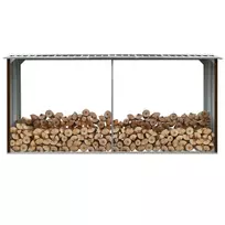 Sodo malkinė, ruda, 330x92x153cm, galvanizuotas plienas