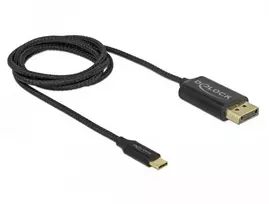 Kabelis USB Delock USB-C - DisplayPort 1 m Juodas (83709)