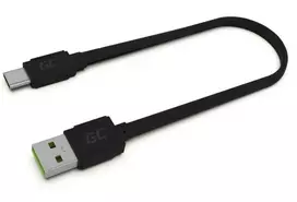 Green Cell Žalias Cell GREENCELL KABGC03 GCmatte USB-C Plokščias laidas 25 cm su greitu įkrovimu