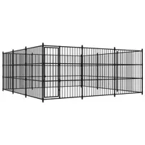 Lauko voljeras šunims, 450x450x185 cm