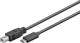 USB kabelis MicroConnect USB-C - 1 m Juodas (USB3.1C2B1)