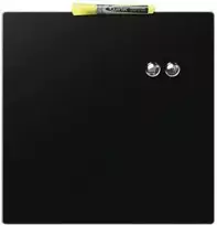 Nobo Kvartetas 36x36 cm, juodas, Magnetinis, drywall - (1903774)