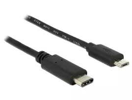 Delock kabelis USB Type-C™ 2.0 kištukas > USB 2.0 tipo Micro-B kištukas 0,5 m juodas