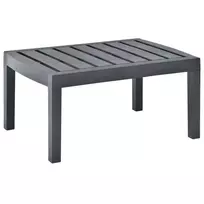 Sodo stalas, antracito spalvos, 78x55x38cm, plastikas