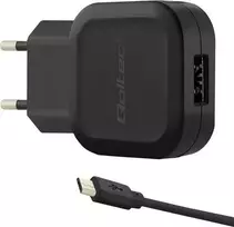 QOLTEC įkroviklis 12W 5V 2.4A USB + Micro USB laidas