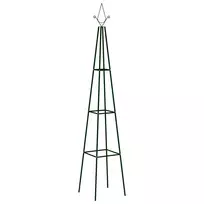 Stovai vijokliniams augalams, 2vnt., tamsiai žalia, 35x35x195cm