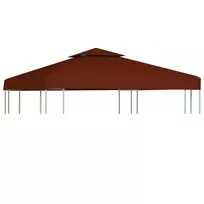 Pavėsinės uždangalas, 2 pakopų, terakota, 3x3m, 310 g/m²
