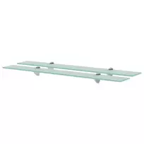 Pakabinamos lentynos, 2vnt., 80x20cm, stiklas, 8mm (243783x2)