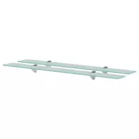 Pakabinamos lentynos, 2vnt., 90x20cm, stiklas, 8mm (243784x2)
