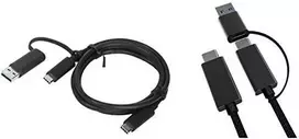 USB kabelis MicroConnect USB-C - USB-C + USB-A 1 m Juodas (USB3.1CCA1)
