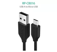 Pintas laidas RAVPower RP-CB016 1m USB A to Micro-USB