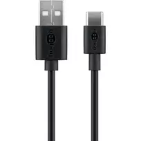 „Goobay“ | USB-C įkrovimo ir sinchronizavimo laidas (USB-A > USB-C) | 38675 | RJ-45 | RJ-45 90° | Juodas