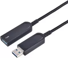 Kabelis USB MicroConnect USB-A - USB-A 20 m Juodas (USB3.0AAF20AOP)