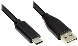 Good Connections Kabelis USB Alcasa USB-A - USB-C 0.5 m Juodas (GC-M0116)