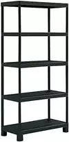 KETER plastikinė sandėliavimo lentyna Tribac, 5 lentynos 90 x 45 x 182 cm