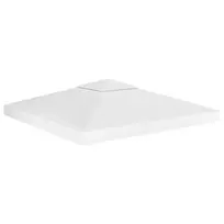 Pavėsinės uždangalas, 2 pakopų, baltas, 3x3m, 310 g/m²