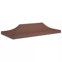 Proginės palapinės stogas, rudos spalvos, 6x3m, 270 g/m²